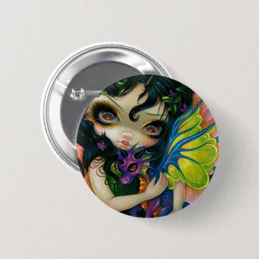 "Darling Dragonling V"-Button Ronde Button 5,7 Cm (Voorkant /achterkant)