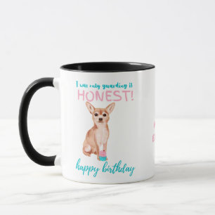 Darling Fawn Chihuahua MOM of Dads Birthday Mok