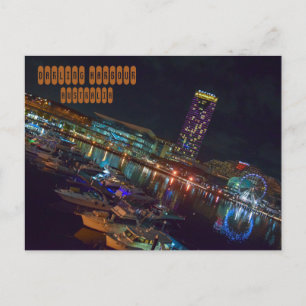 Darling Harbour bij Nacht Briefkaart