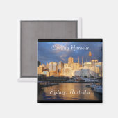 Darling Harbour, Sydney, Australie aimant (Recto/Verso)
