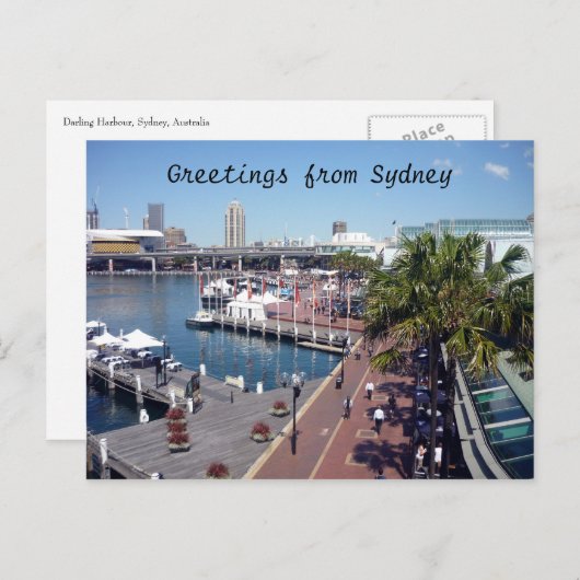 darling harbour sydney briefkaart (Voorkant / Achterkant)