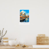 Darling Harbour Sydney Travel Print (Keuken)