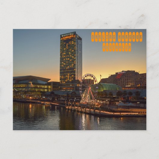 Darling Harbour van Sydney Australia Briefkaart (Voorkant)