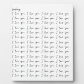 Darling I Love You Art Plaque Display (Devant)