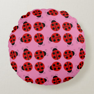Darling Ladybug Pillow Rond Kussen