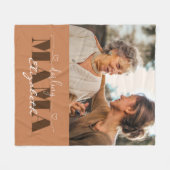 Darling Mama Photo Gift voor mam Fleece Deken (Voorkant (Horizontaal))