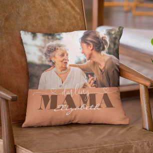Darling Mama Photo Gift voor mam Kussen