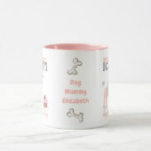 Darling Pinky Poodle Dog MOM's Funny Birthday Mok (Midden)
