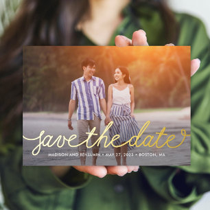 Darling Script ECHT FOLIE Save The Date Kaart
