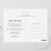 Darling Script Foil Enregistrer La Carte Postale D (Verso)