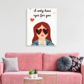 Darling Valentijn IV Canvas Afdruk (Insitu (Woonkamer))