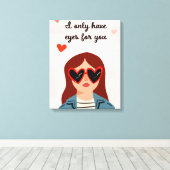 Darling Valentijn IV Canvas Afdruk (Insitu (Houten vloer))