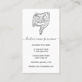 Darmgastro-enteroloog arts visitekaartje (Achterkant)