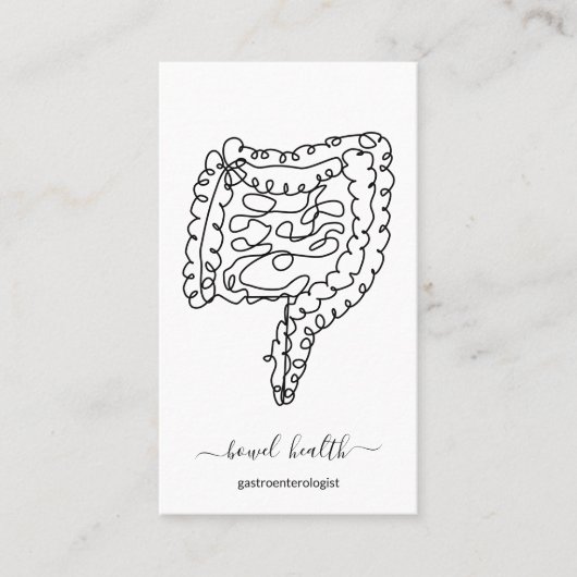 Darmgastro-enteroloog arts visitekaartje (Voorkant)
