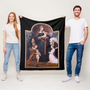 Darmstadt Madonna, Holbein de Younger Fleece Deken