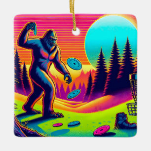 Darn Trees Bigfoot Disc Golf Humor Keramisch Ornament