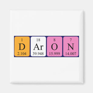 Daron periodieke table name magnet magneet