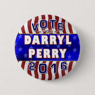 Darryl Perry President 2016 Verkiezingslibertarian Ronde Button 5,7 Cm
