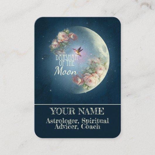 DARSHAN de la Lune - Carte de visite (Devant)