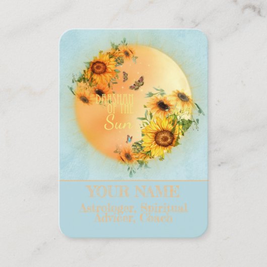 DARSHAN du Soleil - Carte de visite (Devant)