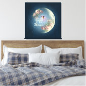 DARSHAN van de Maan - Ingewikkeld Canvas Afdruk (Insitu (Slaapkamer))