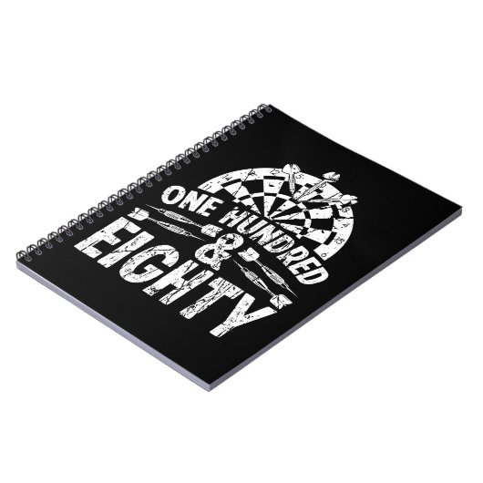 Dart 180 One hundret and 80 Darts Player Notitieboek (Linkerzijde)