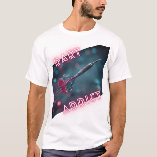 DART ADDICT Neonpijlontwerp T-shirt