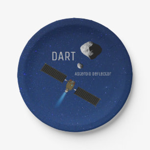 DART Asteroïde Deflecterende ruimtevaartuigen Papieren Bordje