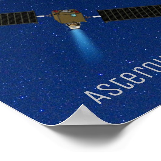 DART Asteroïde Deflecterende ruimtevaartuigen Poster (Hoek)