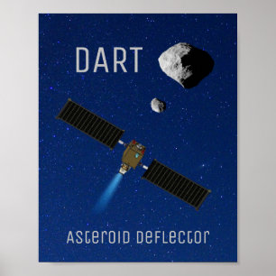DART Asteroïde Deflecterende ruimtevaartuigen Poster