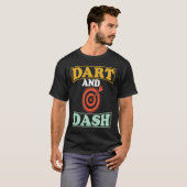 Dart Board Dart and Dash Bullseye Dar for Teams T-shirt (Voorkant volledig)