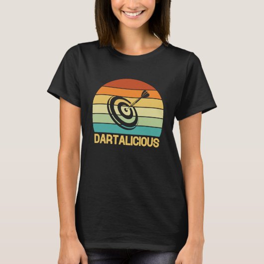 Dart Board Dartalicious Bullseye Dar for Teams T-shirt (Voorkant)