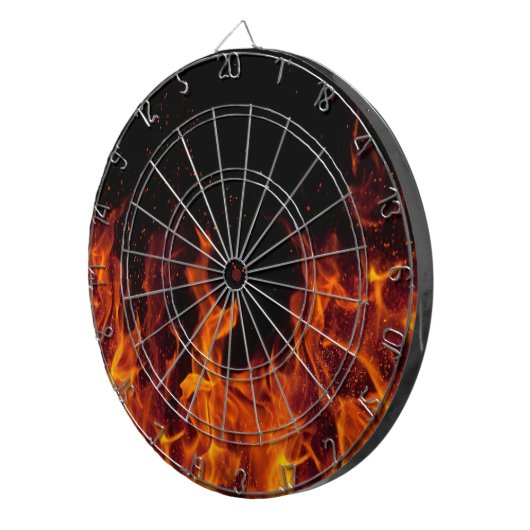 Dart Board/Flames Dartbord (Voorkant Rechts)