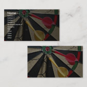 Dart board game visitekaartje (Voorkant / Achterkant)