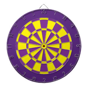 Dart Board: Geel, Paars en donker Paars Dartbord