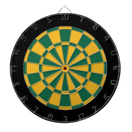 Dart Board: Goud, donkergroen en zwart Dartbord