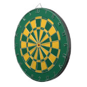 Dart Board: Goud, groen en donkergroen Dartbord (Voorkant Rechts)