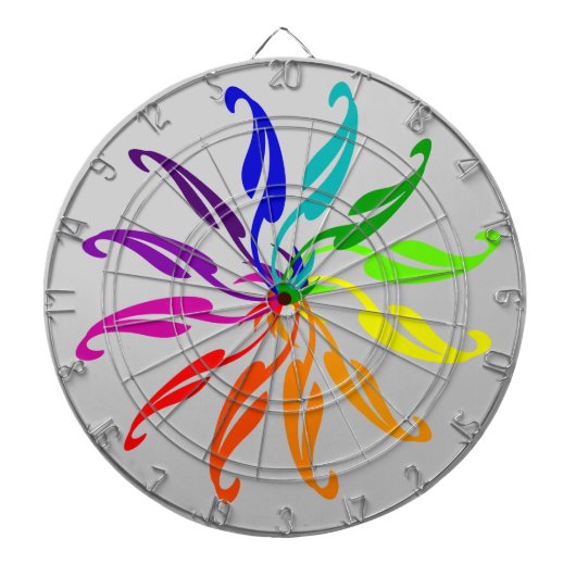 Dart Board - Kleurwielbladeren Dartbord (Voorkant)