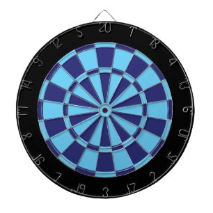 Dart Board: Licht blauw, marine en zwart Dartbord