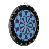 Dart Board: Licht blauw, marine en zwart Dartbord (Voorkant Links)