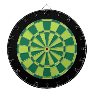 Dart Board: Limoen, groen en zwart Dartbord
