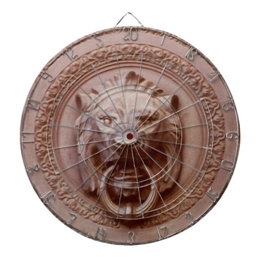 Dart Board - Lion Head Deuren Knocker Dartbord (Voorkant)