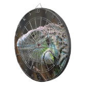 Dart Board met hoofd van de kleurrijke Iguana hage Dartbord (Voorkant Rechts)