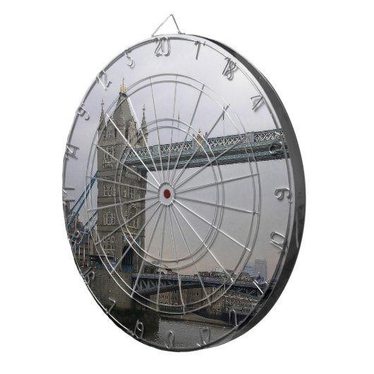 Dart Board met Tower Bridge over de Theems Dartbord (Voorkant Rechts)