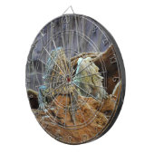 Dart Board met twee merkwaardige lizards Dartbord (Voorkant Rechts)