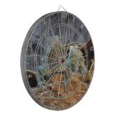 Dart Board met twee merkwaardige lizards Dartbord (Voorkant Links)