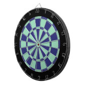 Dart Board: Mint Green, Navy Blue en Black Dartbord (Voorkant Rechts)