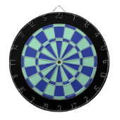 Dart Board: Mint Green, Royal Blue en Black Dartbord (Voorkant)