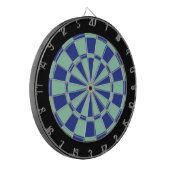 Dart Board: Mint Green, Royal Blue en Black Dartbord (Voorkant Links)