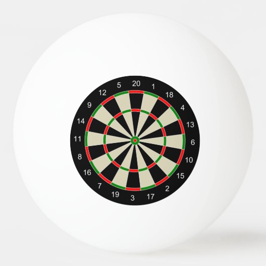 Dart board pingpongballen (Voorkant)
